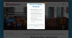 Desktop Screenshot of groceriesahead.com