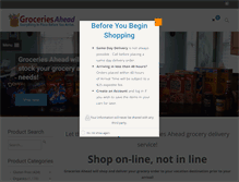 Tablet Screenshot of groceriesahead.com